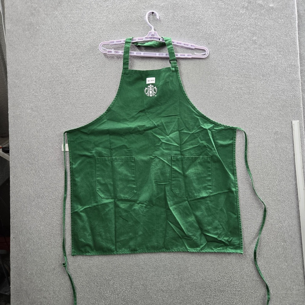 Starbucks Apron Green Embroidered Apron Logo Workwear